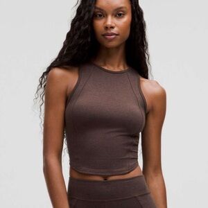 NWT Lululemon Soft Sueded Crewneck Cropped Tank